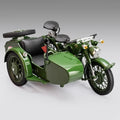 1:10 Three-wheeled Motorcycle Model Simulation Alloy Sound and Light Sliding Toy Car Retro Ornament