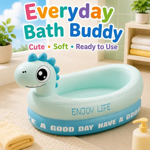 1PC Portable Inflatable Bath Tub, Newborn Household Folding Bathtub, Sitting & Lying Position Bathtub