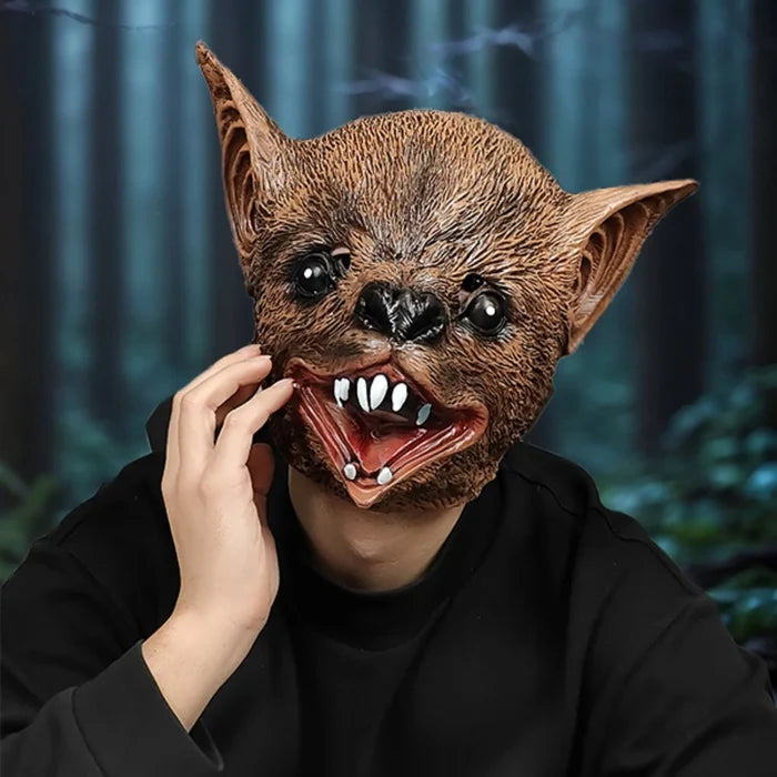 1PC super realistic bat mask, Halloween party costume mask, role-playing props, latex material