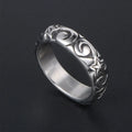 1Pcs Stainless Steel Non-Fading Personalized Men's Index Finger Ring Retro Trendy Five-Pointed Star Ring