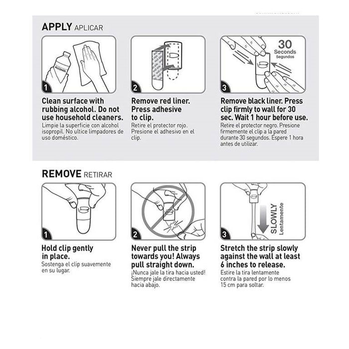 3M Command™ Clear Medium Refill Strips 17021CLR