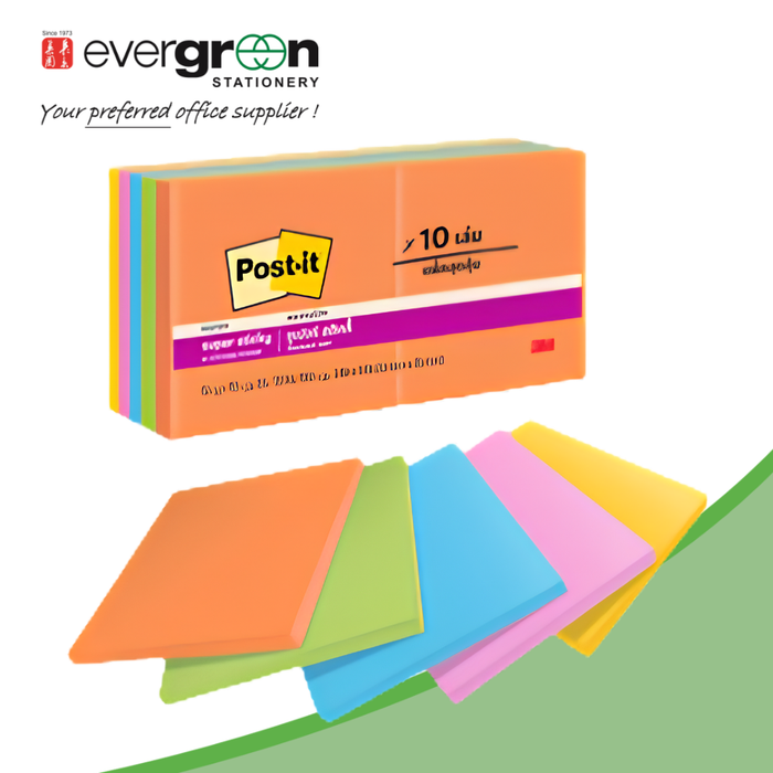 3M Post-It® Energy Boost Super Sticky Notes
