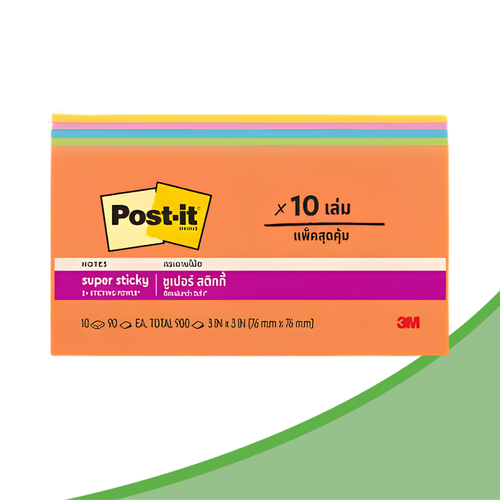 3M Post-It® Energy Boost Super Sticky Notes