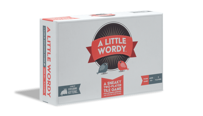 A Little Wordy box shown at a three-quarter angle