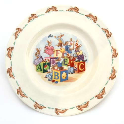 ABCDEF Bunnykins plate