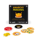 Anarchy Pancakes box front with a smiling pancake stack and game tokens