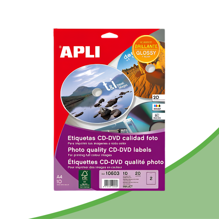 APLI 10293/10603 CD/DVD Gloss-Label