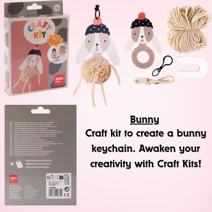 APLI Keychain Craft Kit Unicorn Bunny |DIY|Arts and Craft|Kit|Keychain|