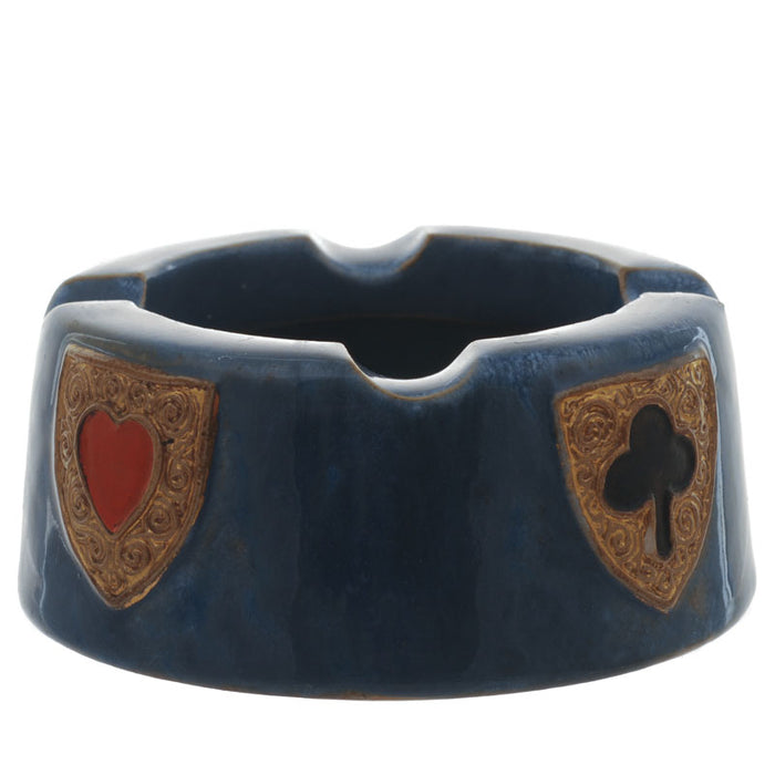 Ashtray with Playing card motif