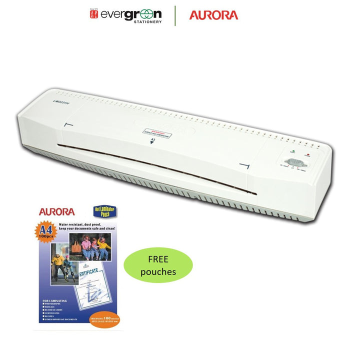 Aurora LM3231H Laminator A3 Size with free A4 pouch