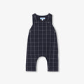 Baby boy checked overalls