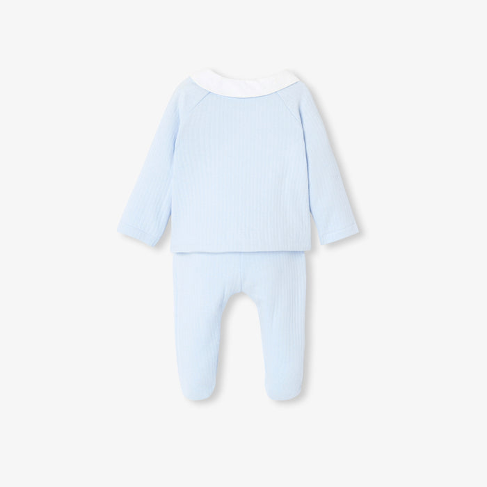 Baby boy comfort set in double-sided jersey