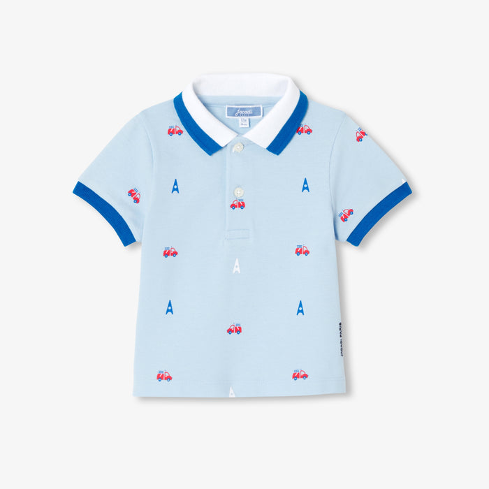 Baby boy dog polo shirt