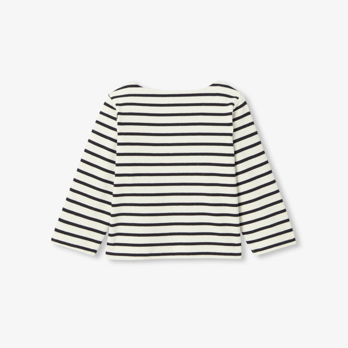 Baby girl lightweight fleece sailor top