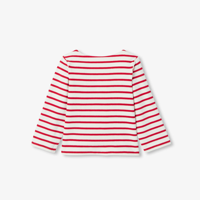 Baby girl lightweight fleece sailor top