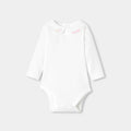 Baby girl long-sleeved cotton bodysuit