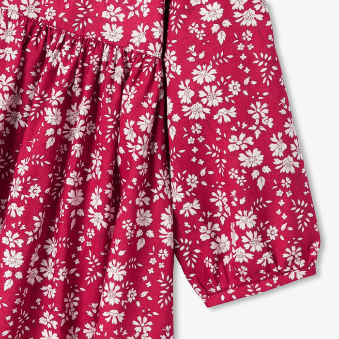 Baby girl long-sleeved dress in Liberty fabric