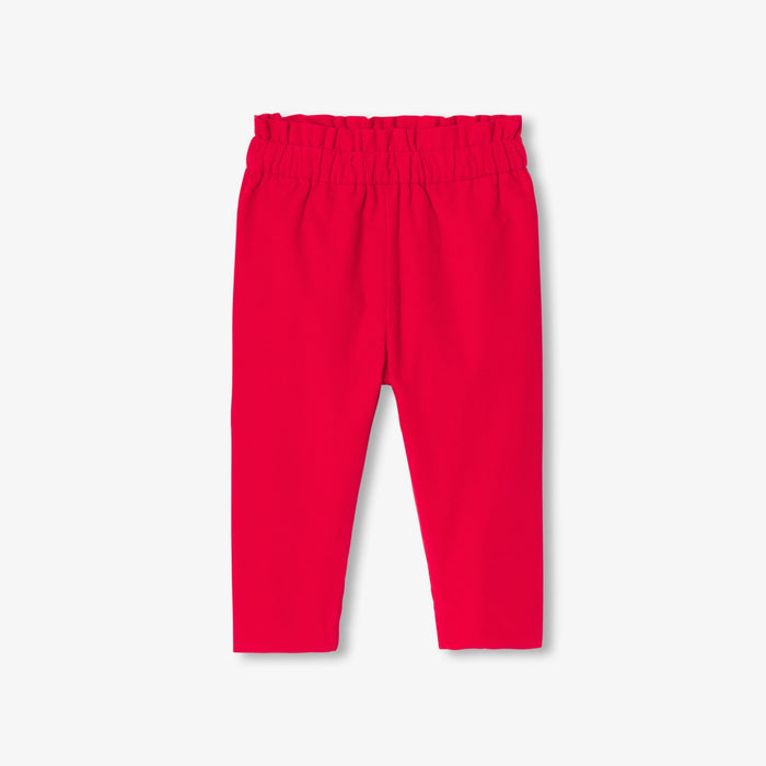 Baby girl trousers in milleraies velvet