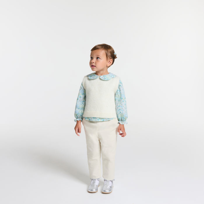 Baby girl velvet trousers