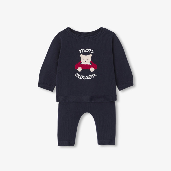 Baby jersey knit comfort set