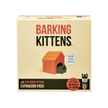 Barking Kittens expansion box front, orange box with a doghouse and barking cat
