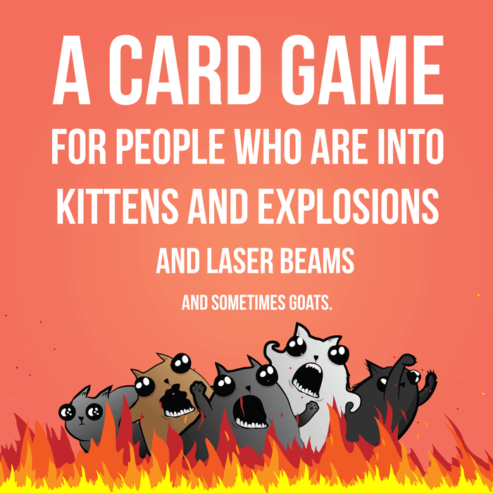 Tagline: a card game for people who are into kittens and explosions