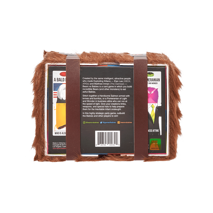 Bears vs Babies box back with gameplay description