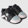 Boys Baby Booties with Textured Grip Sole & Padded Ankle Support