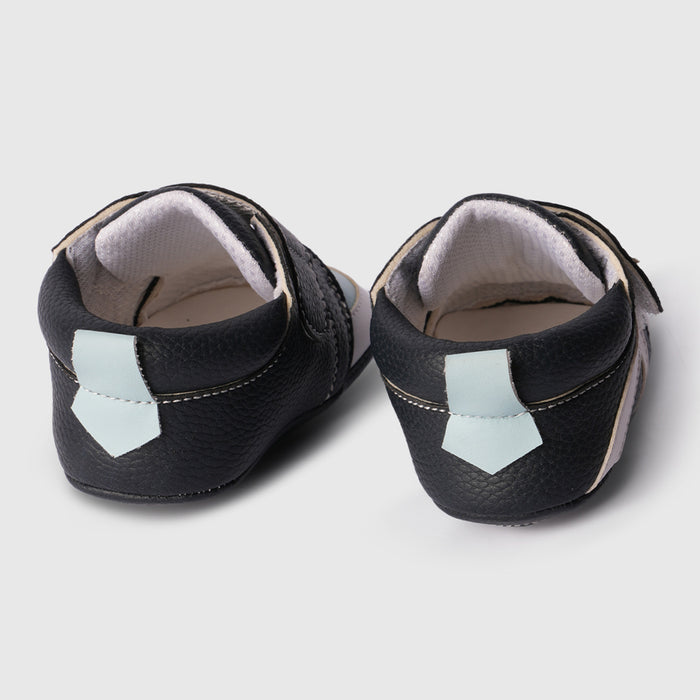 Boys Baby Booties with Textured Grip Sole & Padded Ankle Support