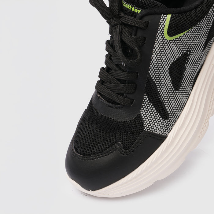 Boys Black Lightweight Sport Running Shoes