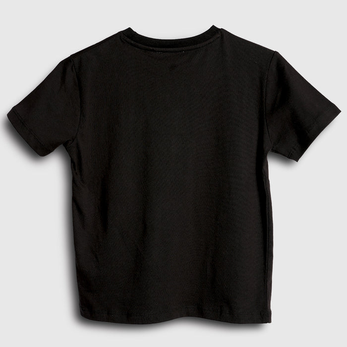 Boys Black Retro Gamer Graphic T-Shirt with Retro Console Artwork