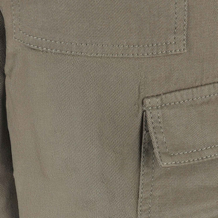 Boys Olive Cargo Trousers with Elasticated Waist