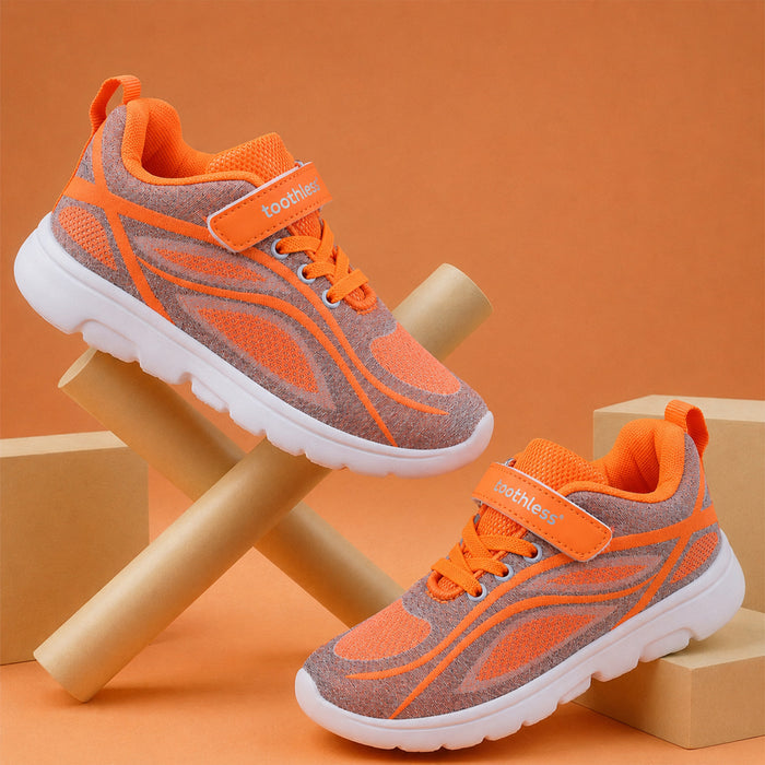 Boys Orange Lightweight Sports Shoes