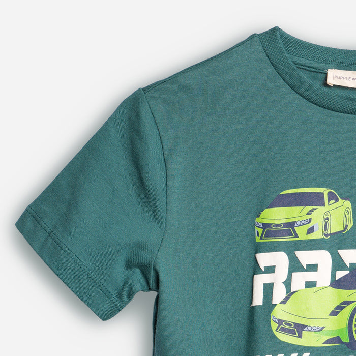 Boys Teal Sporty T-Shirt for Active Play Essential
