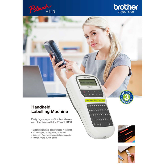 Brother PT-H110 Label Machine P-Touch H110Personal handheld labeller