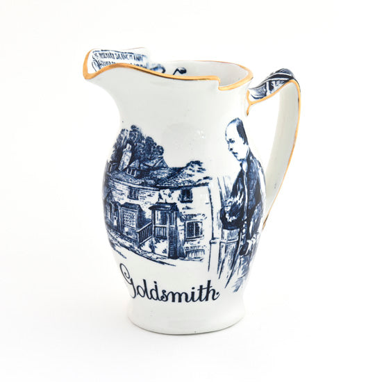 Burslem Blue Goldsmith House Pitcher
