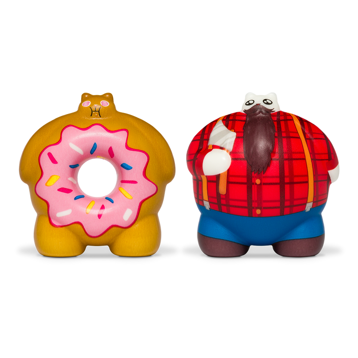 Catchables Donut and Lumber toy figures