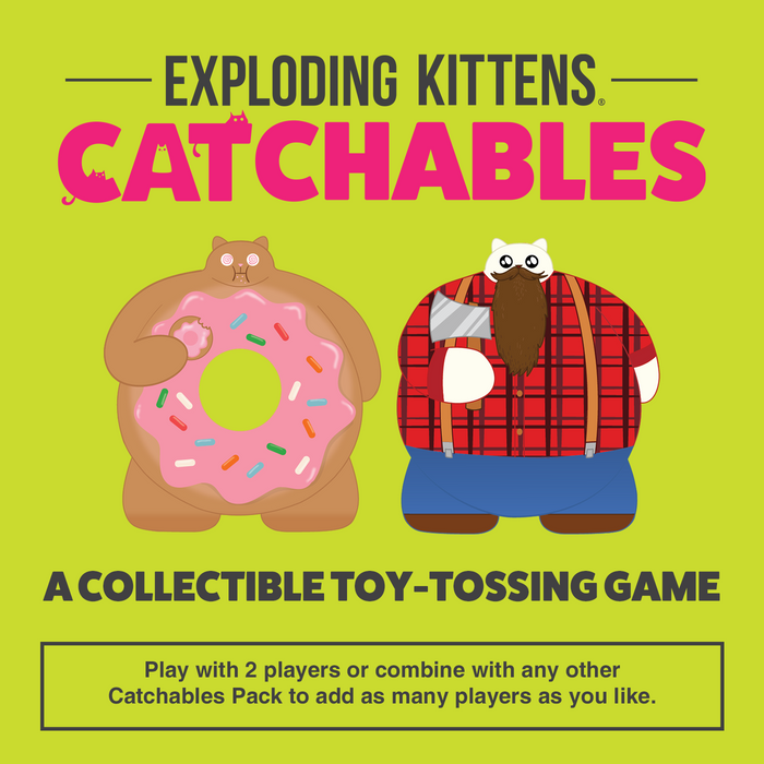 Tagline: a collectible toy-tossing game, with the Donut and Lumber figures