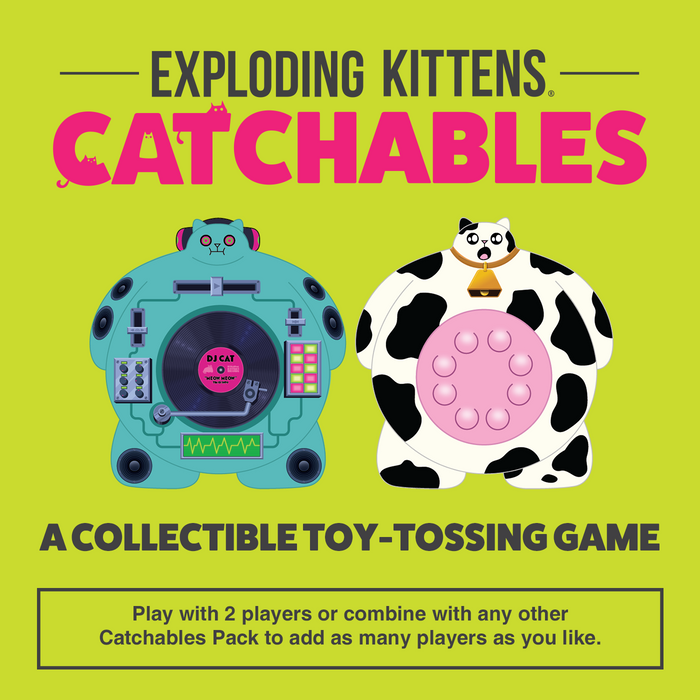 Tagline: a collectible toy-tossing game, with the DJ and Cattle figures
