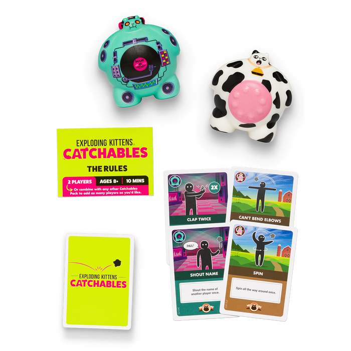Catchables DJ and Cattle figures with rules and cards