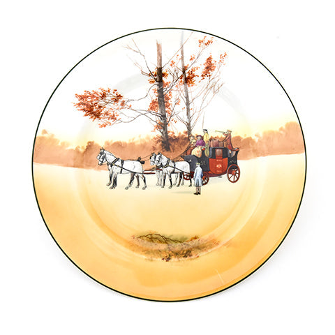 Coaching  Scene Plate 10.25"