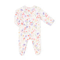 Coccoli Modal Footie - Flowers on Cream-PZM6021-207 NB-Pumpkin Pie Kids Canada