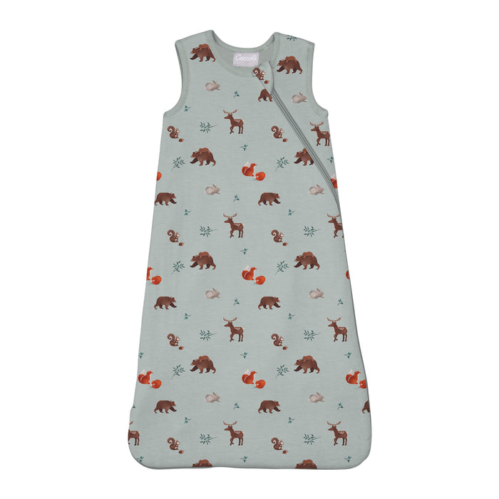 Coccoli Modal Sleepsack - Animals on Mercury-AFM6102-330 NB-9M 1.5T-Pumpkin Pie Kids Canada