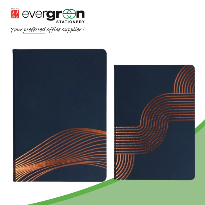 Collins Vanguard A6 & B6 Ruled Notebook | Wave/Curve Design