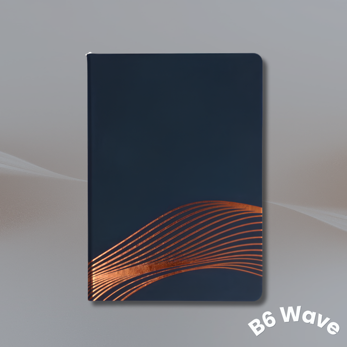 Collins Vanguard A6 & B6 Ruled Notebook | Wave/Curve Design