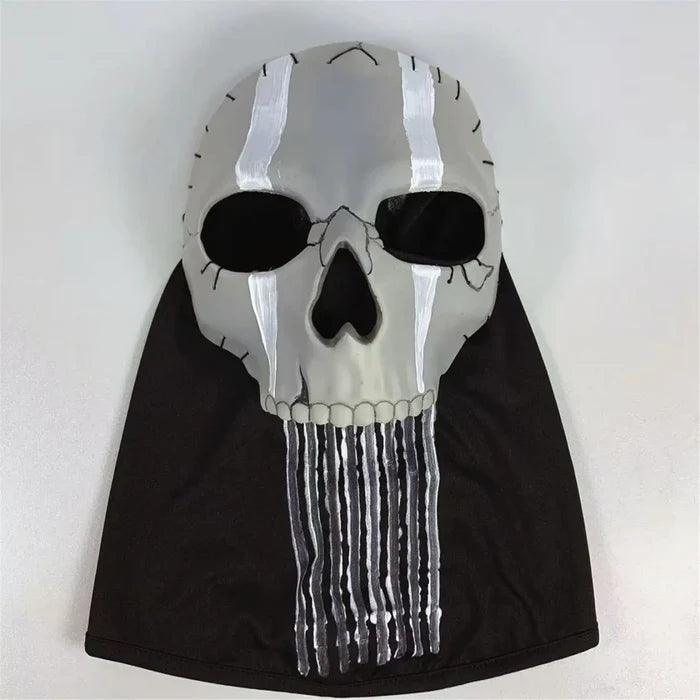 Cosplay Unisex Halloween Horror Ghost Skull Mask MW2 Latex Headgear Helmet Perform Party Masquerade Prop