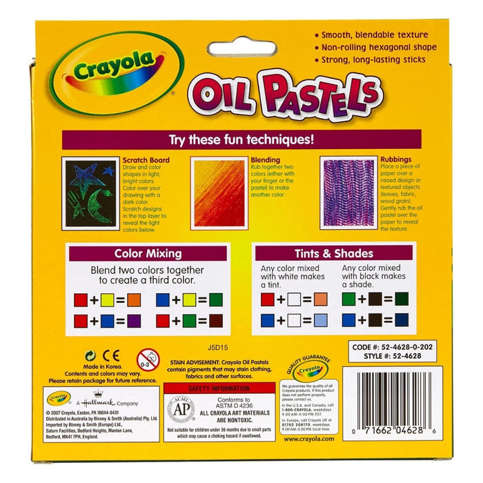 [SG] Crayola 524628 Hexagon Oil Pastels 28ct [Evergreen Stationery]