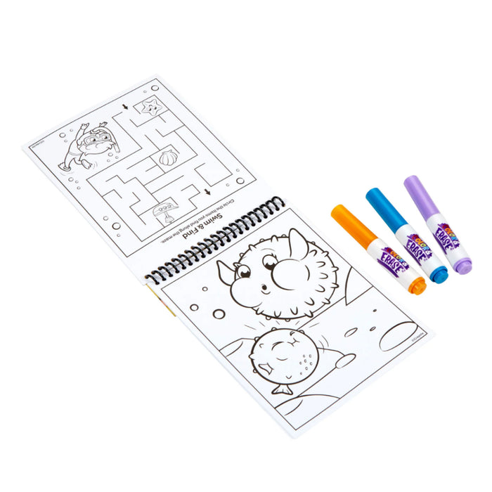 [SG] Crayola Color & Erase Activity Pad (Sea) [Evergreen Stationery]