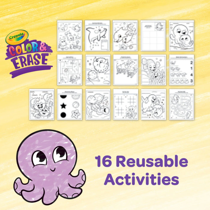 [SG] Crayola Color & Erase Activity Pad (Sea) [Evergreen Stationery]