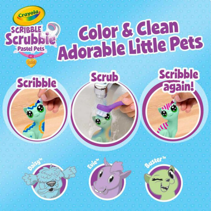 [SG] Crayola Scribble Scrubbies Pastel Pets [Evergreen Stationery]